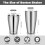 Σετ 6 τεμαχίων Boston Shaker από ανοξείδωτο ατσάλι (18oz & 28oz), συμβατό με όλα τα εργαλεία 2