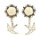 Paar vintage Sparrow Dangle oortunnels expander gauges piercing wit 16mm 2