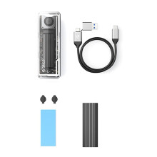 ORICO 40Gbps USB4 M.2 SSD-Behuizing, PCIe4.0 NVME-Behuizing met Koelventilator, Aluminium