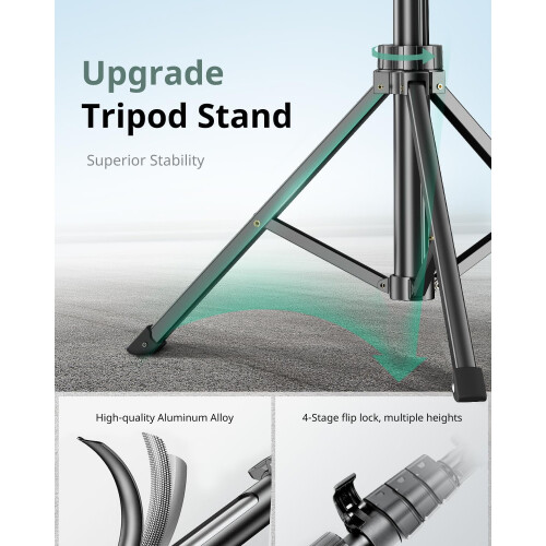 Treppiede per telefono e bastone per selfie, supporto treppiede estensibile per cellulare con telecomando wireless e supporto per telefono, 2