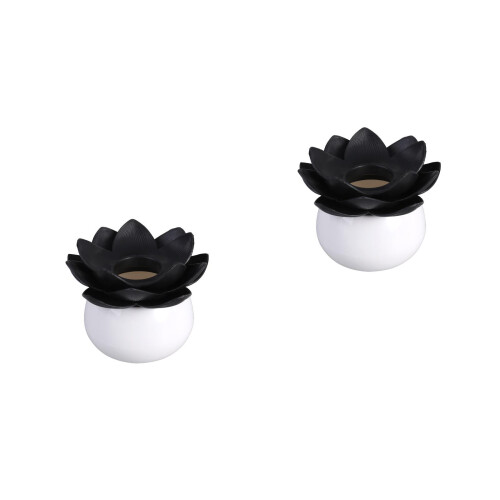 2Pcs Black Organizer Box for Home Storage 2