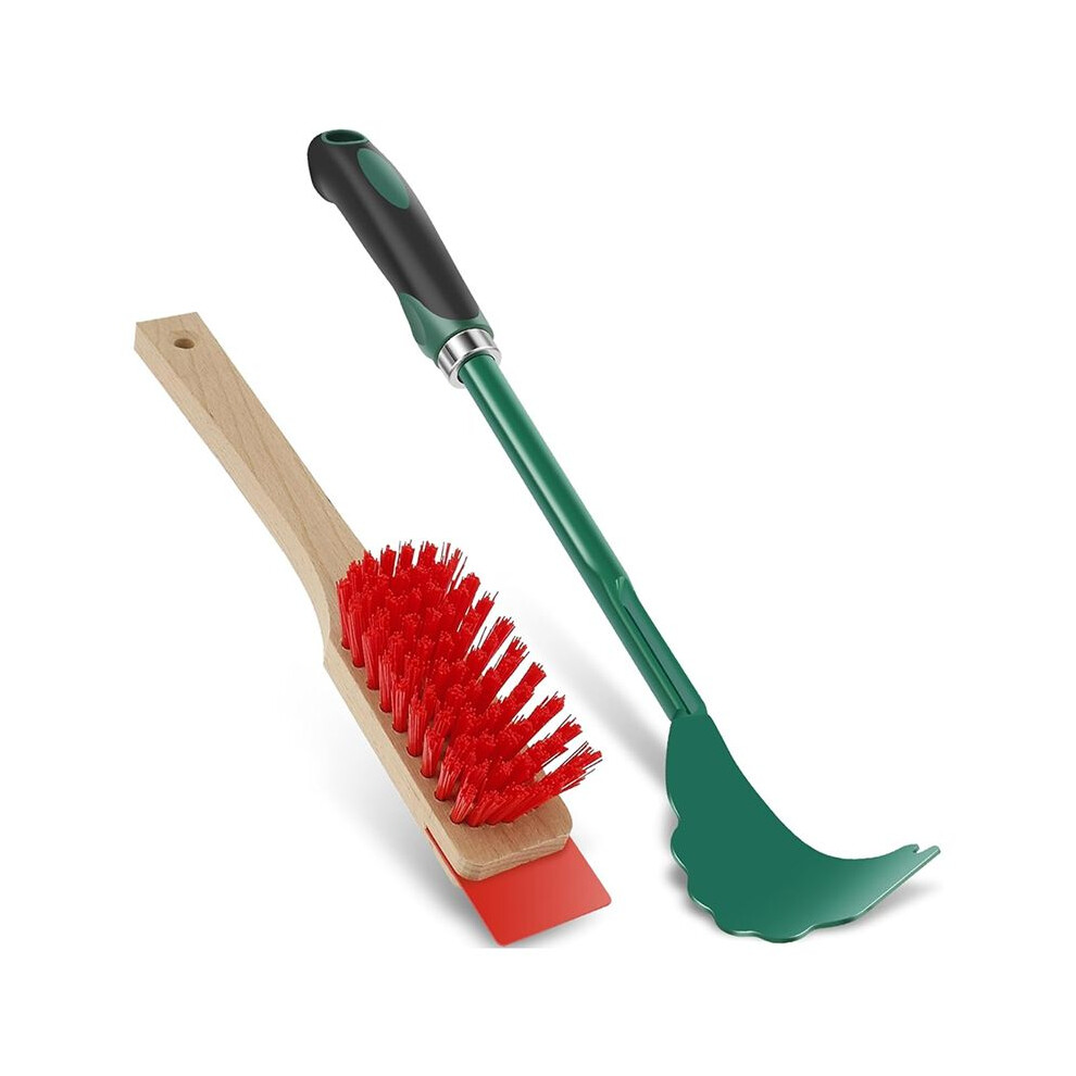 Mower Deck, Scrubbing Brush, Stiff Bristle Brush With, Lawn Mower Maintenance Deck For Gardening 4714149763387