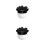 2Pcs Black Organizer Box for Home Storage 6