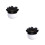 2Pcs Black Organizer Box for Home Storage 7