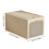 Extra Large Foldable Storage Bins, Stackable Linen Fabric Organizer Set with Handles & Clear Window (Beige, 18.5"x13.8"x11.8") 3