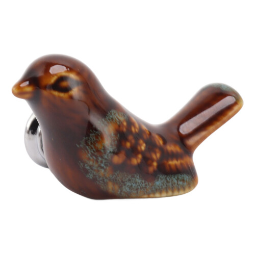 Ceramic Bird Drawer Handle – Leopard Blue, Zinc Alloy 2