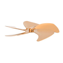 Asta in alluminio per ventola stufa, sostituzione con 5 pale, oro, 96 g
