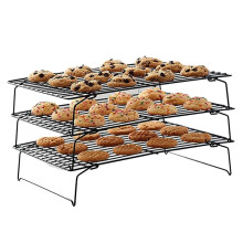 Bandeja para Hornear Antiadherente de Acero Inoxidable con Rejilla de Alambre, Rejilla para Enfriar para Horno, Rejilla para Enfriar Pasteles Plegable