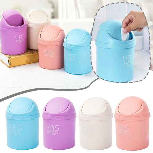 Plastic mini trash can with lid 1 piece 1