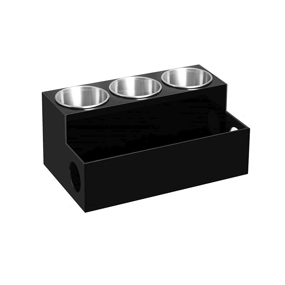 Hair Tool Organizer, BlackAcrylic Hair Dryer Holder, Counter Organizer for Bathroom, Vanity and Desk