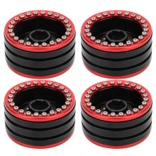 Rodas Beadlock fáceis de instalar, acessórios para carros RC, liga de alumínio de alta qualidade, offset ajustável, usinagem CNC de precisão,