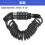 Helmet Lock Bike Cable Lock 4 Digit Security Resettable Combination Cable Locks 3