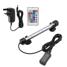 Farbwechselnde LED-Aquarienleuchte, Unterwasserleuchte mit Fernbedienung, Helligkeit einstellbar, wasserdicht (IP68), niedrige Lichtstärke