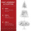 6ft Artificial White Christmas Tree – Unlit, Hinged, Dense Realistic Branches, Easy Assembly, Includes Base – Under $75, Shipped from US 6