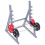 1 σετ βάση στυλό Squat Rack με μίνι μπάρες, βάση στυλό Squat Rack για γραφείο με βάρη, μπάρες 5