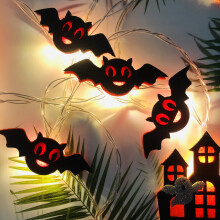 Halloween String Lights1.65m10-LED Black Plastic