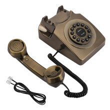 Antique Telephone With Retro Design, Vintage Rotary Dial Phone Featuring Noise Reduction And Clear Sound Quality Number Store Functionality For Home