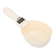 LCD Screen Digital Measuring Spoon Scale Food Measuring Scoop Scale High Precision Measurement Units Pet Food Scoop Durable ABS Material Lightweight