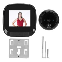IR Camera Door Viewer with Night Vision LCD Display Battery Operated Easy Setup Wide Angle Lens Clear Image Security Device
