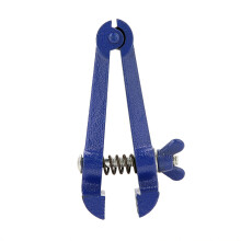 Torno de bancada robusto e confiável, mini torno portátil com textura antiderrapante e distância de fixação ajustável para corte e lixamento.