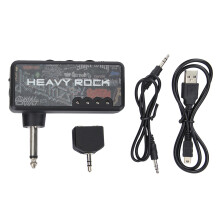 Pocket Guitar Headphone Amplifier Silent Practice With Reverb FX Built In Rechargeable Lithium Battery Lightweight And Portable Design High Quality