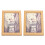 Set de 2 rame retro din lemn 2