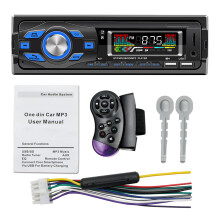 Digital Car Stereo With Voice Assistant Bluetooth Handsfree App Control Fm Radio Tf Card Support Aux Usb Fast Charging Single Din Audio System Rear