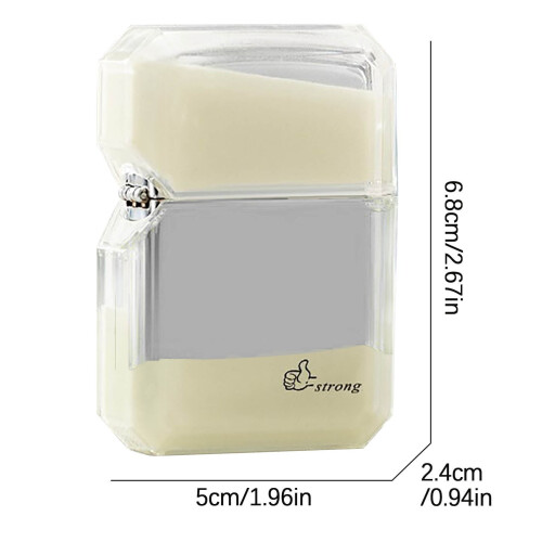 Briquet coupe-vent phosphorescent à motif sable mouvant 2