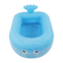 Blue Kiddie Inflatable Pool 110x90x35cm for Children