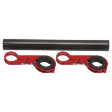 Carbon Red Bicycle Handlebar Double Extender Bracket Mount 116g