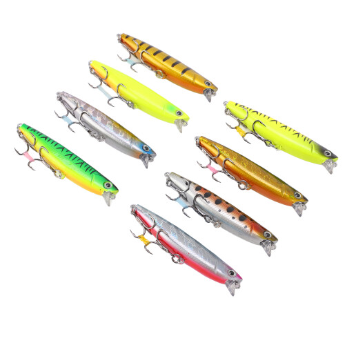Σκληρό δόλωμα Stout Hooks, γυαλιστερό χρώμα για βελτιωμένη ορατότητα υποβρύχια, 1