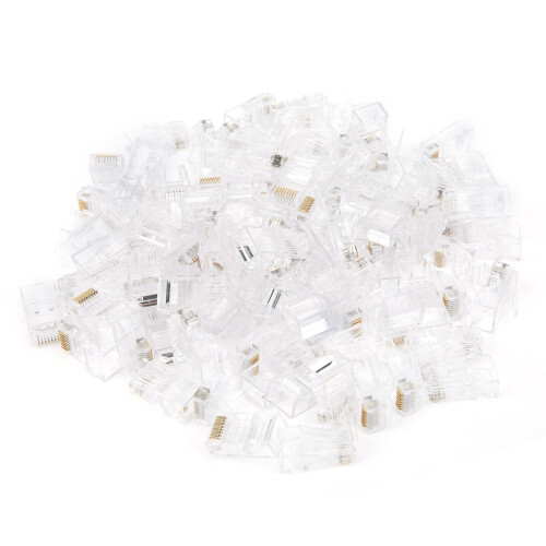 High Reliability Modular Plug with Flexible Latch, 8P8C UTP Connector for CAT6Cable Support, Gold Contact Network End Plug