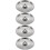 4Pcs Silver Stainless Steel Oil Pot Lids Multipurpose Reusable 7