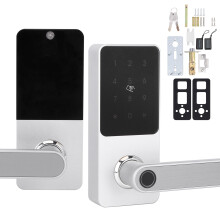 Security Front Door Lock Smart Deadbolt Keyless Entry Door Lock Fingerprint Unlocking Electronic Keypad Digital Deadbolt With Remote Access Auto Lock