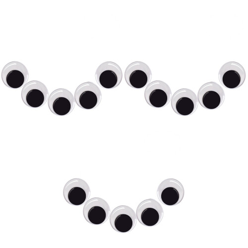 300Pcs Multi -Adhesive Wiggle Eyes for Crafting and Play 2