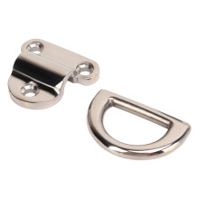 Stainless Steel D Ring Folding Pad Eye 4 Pack