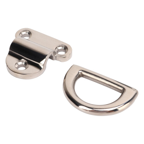 Stainless Steel D Ring Folding Pad Eye 4 Pack
