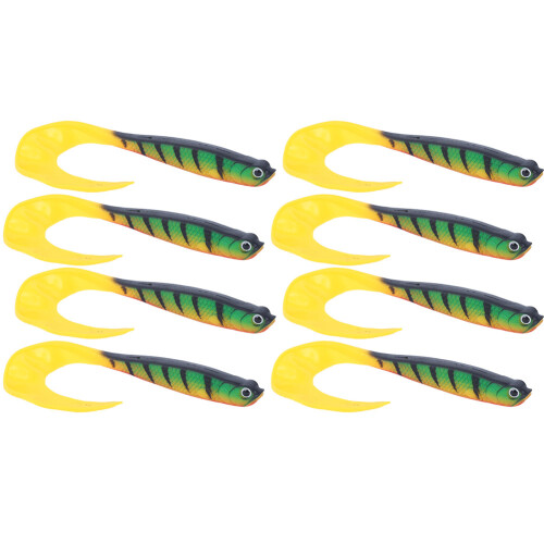 2Bag Long Tail Soft Simulation Lure Bait, 58g, PVC, Multi-Color