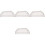 4Pcs Durable PVC Gutter Accessories White Downspout End Caps 4