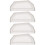 4Pcs Durable PVC Gutter Accessories White Downspout End Caps 9