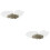 2Pièces Accessoire Tête Blanche Femme Décor Chic 6