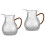 2Pcs Thickened Glass Tea Pot with Handle for Gongfu Tea Brewing Clear 5