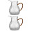 2Pcs Thickened Glass Tea Pot with Handle for Gongfu Tea Brewing Clear 6