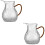 2Pcs Thickened Glass Tea Pot with Handle for Gongfu Tea Brewing Clear 7
