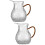2Pcs Thickened Glass Tea Pot with Handle for Gongfu Tea Brewing Clear 8