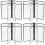 8Pcs Clear Portable Menu Covers PVC Binders for Restaurants 5
