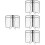 8Pcs Clear Portable Menu Covers PVC Binders for Restaurants 6