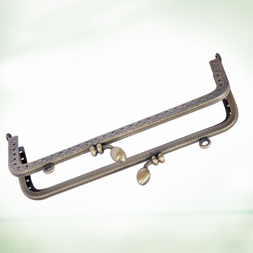 Dark Brown Clutch Frame Locks Durable Metal Purse Accessories 2