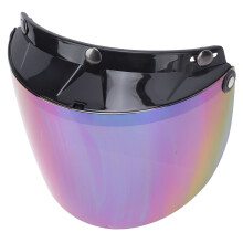 Motorrad Helm Scheibe UV-Schutz mit Metallknöpfen