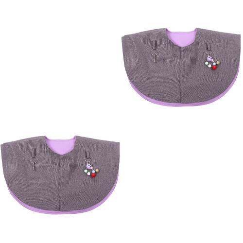 2Pcs Assorted Color Parrot Training Shoulder Pad Durable Fabric Cape 2